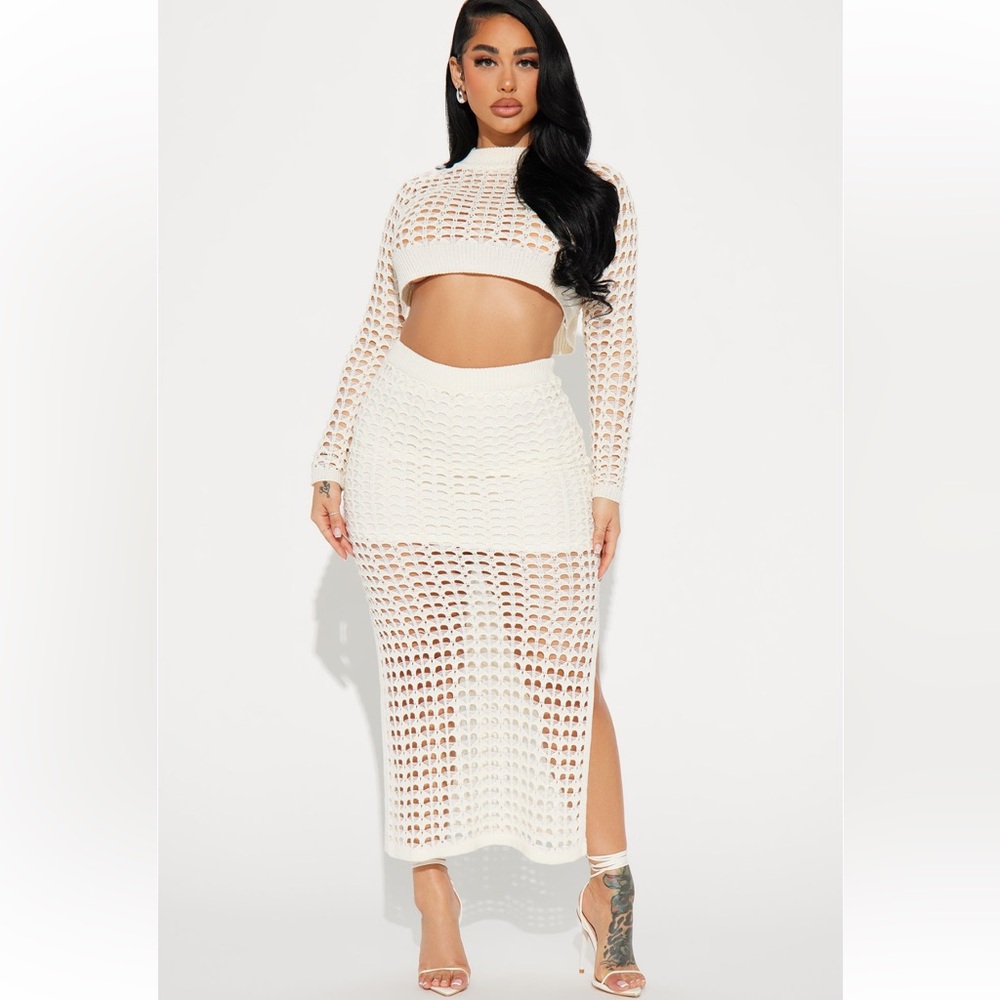 Crochet knit set